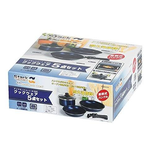 パール金属クックウェア3点セットダイヤモンドコートIH対応オーブン対応スタックアルファHB-6001