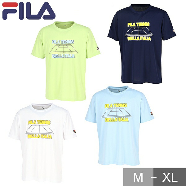 楽天市場】フィラ tシャツ メンズ 半袖 テニスウエア 【 FILA