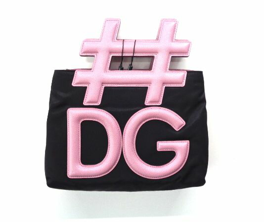 新品 ドルチェ&ガッバーナ 2WAY ハンドバッグ ショルダーバッグ インスタ ブラック&times;ピンク｜ティートレード