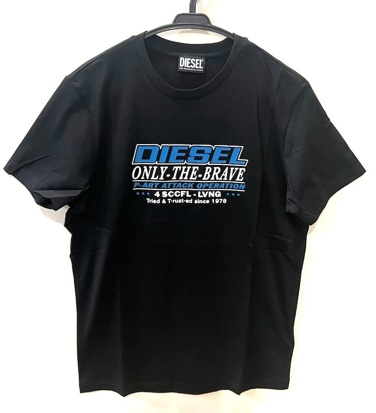 DIESEL Tシャツ　S ディーゼル DIESEL Tシャツ メンズ T-DIEGOR-K46 Lサイズ グレー