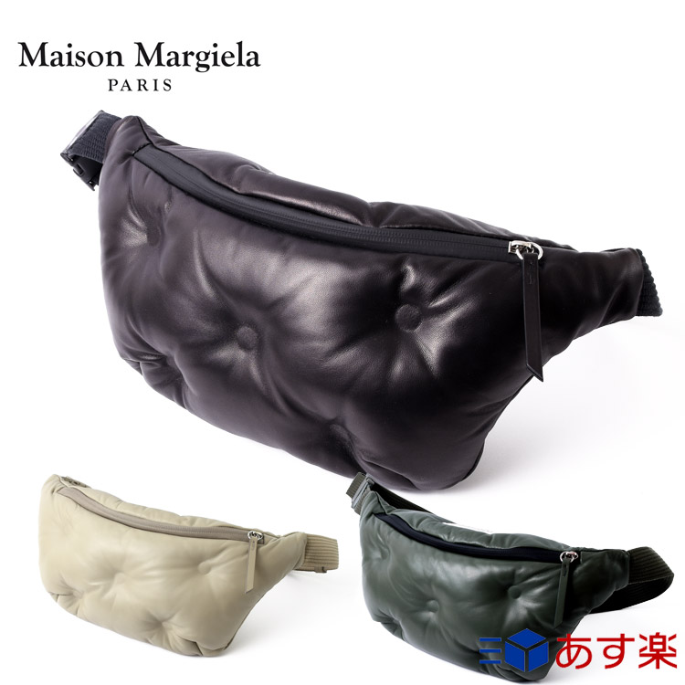 耐熱 二層 足あとぐらす (M) Maison Margiela 4ステッチ バムバッグ