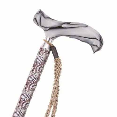 お手頃価格即出荷 ギフト 杖 可愛い杖 アルミ製愛杖 折りたたみ式 かわいい 色柄 折り畳み 折畳 ステッキ スリムネック仕様 女性用 杖 贈り物 可愛い G プレゼント 専門店 つえ子の素敵な杖屋さん店スリムネック構造 握り心地抜群 グレー 折りたたみ