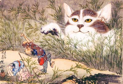 楽天市場 河鍋暁斎 ドライ Tシャツ 名画 絵画 浮世絵 グッズ アート 猫 ネコ 化け猫 化猫 妖怪 Tuge9999 楽天市場店
