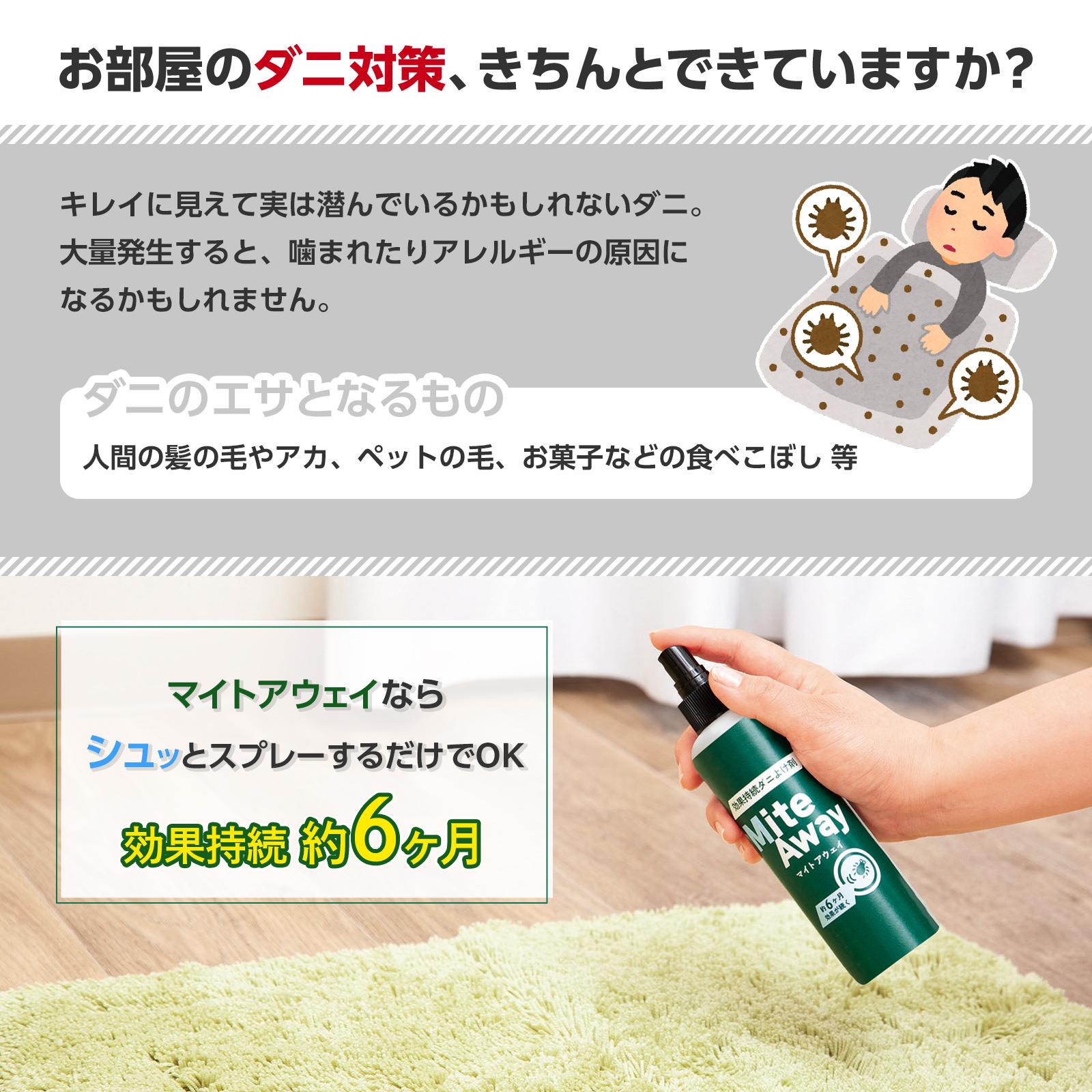 市場 効果持続ダニよけ剤 マイトアウェイ Tsuhan