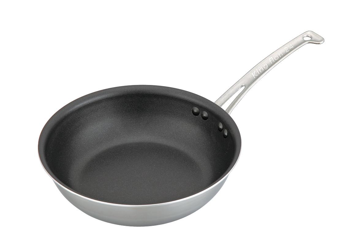 楽天市場】キングフロン フライパン 深型 30cm IH対応 ステンレス