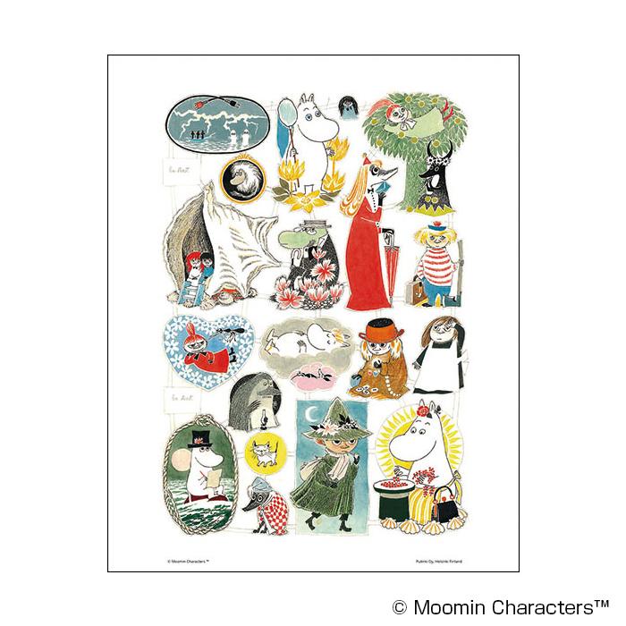 楽天市場】【送料無料】MOOMIN（ムーミン) モノクロミニポスター