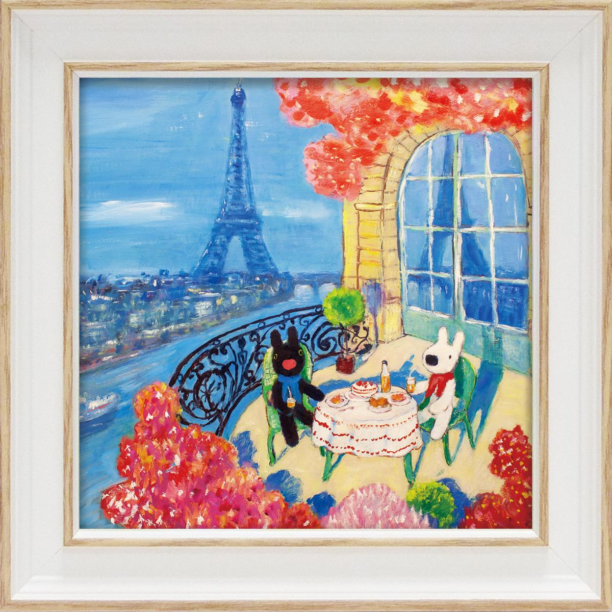 楽天市場】絵画 リサとガスパール アートフレーム Lサイズ「バルコニー