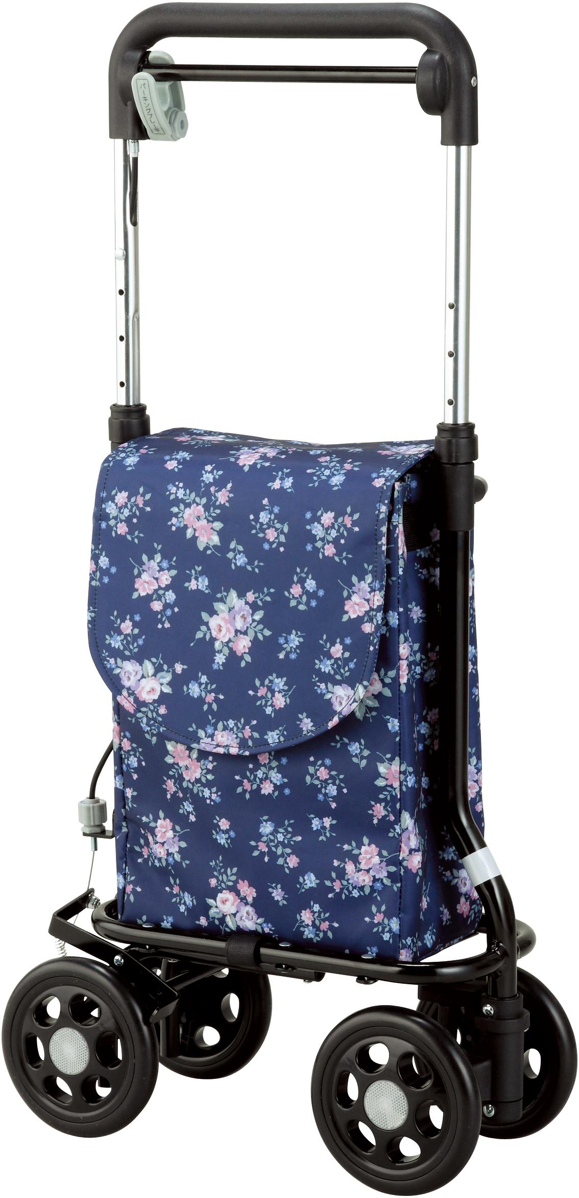 【送料無料】 マキテック どこでもキャリー 紺花柄 RS-300KH