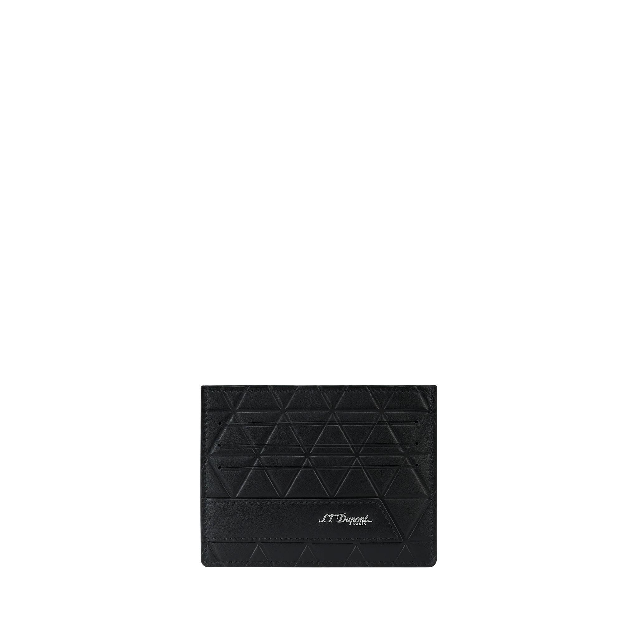 【送料無料】 S.T. Dupont　エス・テー・デュポン ファイヤーヘッド カードホルダー 6cc ブラック 161109