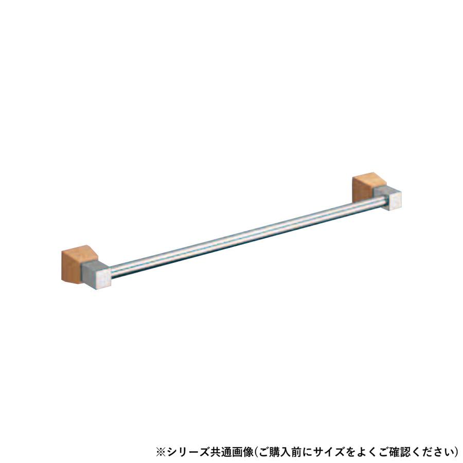 【送料無料】シロクマ ラックスタオル掛 600mm クローム/白木ウッド BT-114|通販奉行