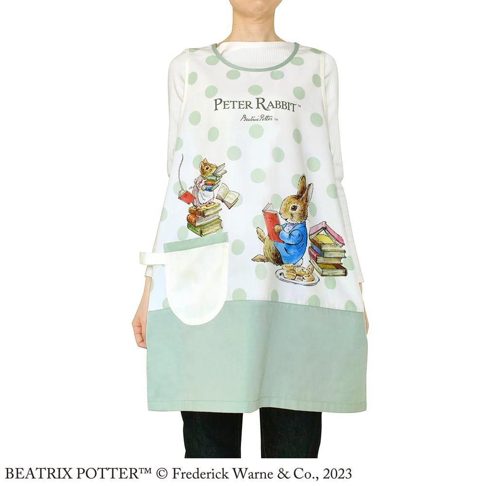 楽天市場】ピーターラビット エプロン ストライプブルー 男女兼用