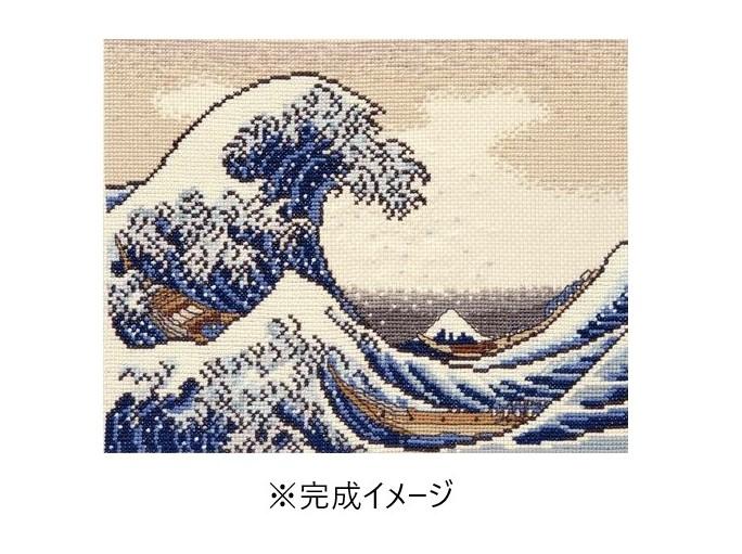 楽天市場】 DMC 刺しゅうキット BL1145/RE/73 葛飾北斎「神奈川沖浪裏