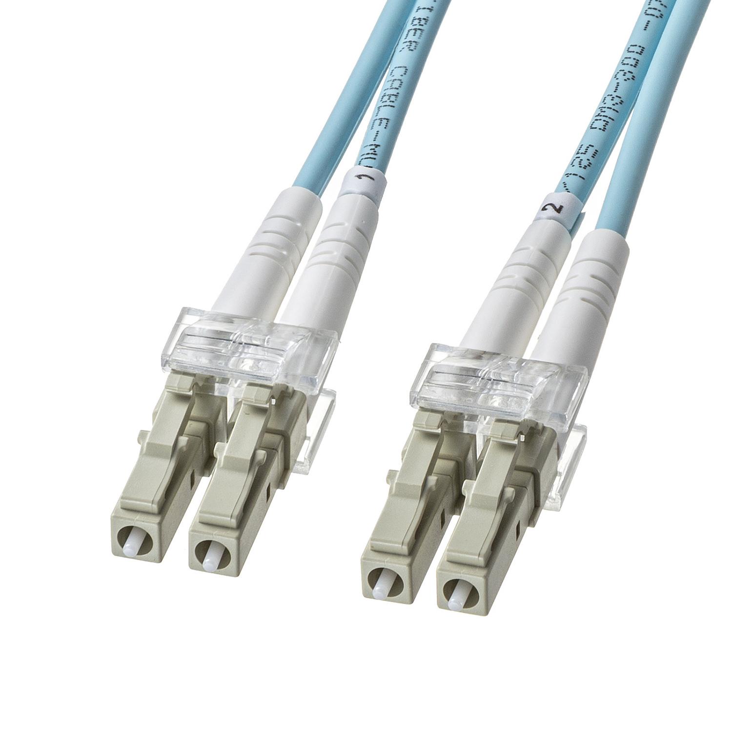 【送料無料】サンワサプライ アーマードメガネ型光ファイバケーブル(マルチOM3、LC×2-LC×2) 10m HKB-AMOM3LCLC-10