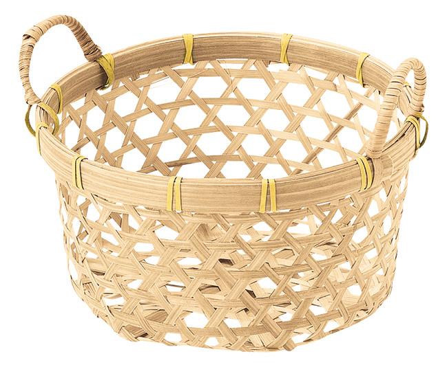 楽天市場】和かご バスケット 小物入れ バンブー 竹製 丸型 軽量