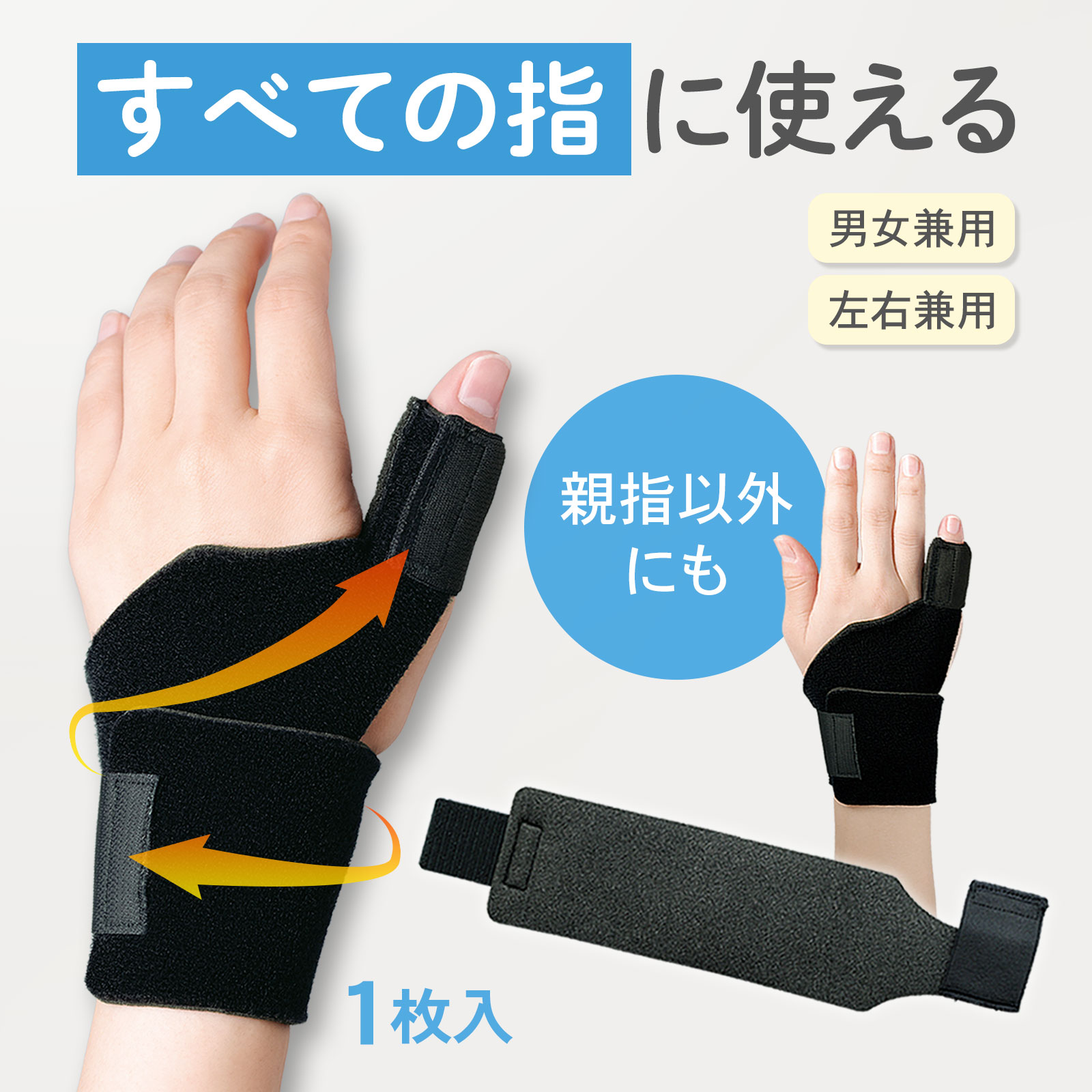 楽天市場】指 手首 サポーター 全指対応 巻くタイプ ケアガード Care