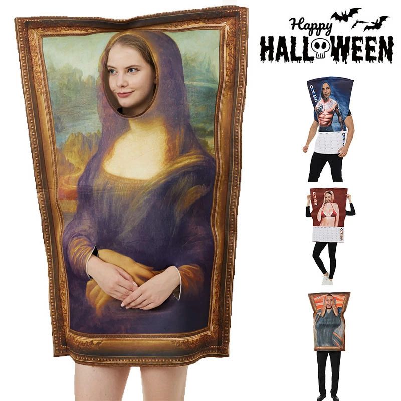 モナリザ（仮） Amazon.co.jp: モナリザ アート コスチューム、面出し穴付き