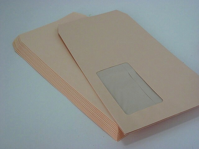 長3窓付（中身が見えない） プラテクトピンク80g/枠なし 1,000枚