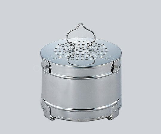 ★ポイント最大16倍★【全国配送可】-フィルター式ガーゼ缶丸型 φ270&times;180mm 松本製器 型番 aso 0-3116-02 納期約 3営業日-【医療・研究機器】｜【文具の月島堂】店