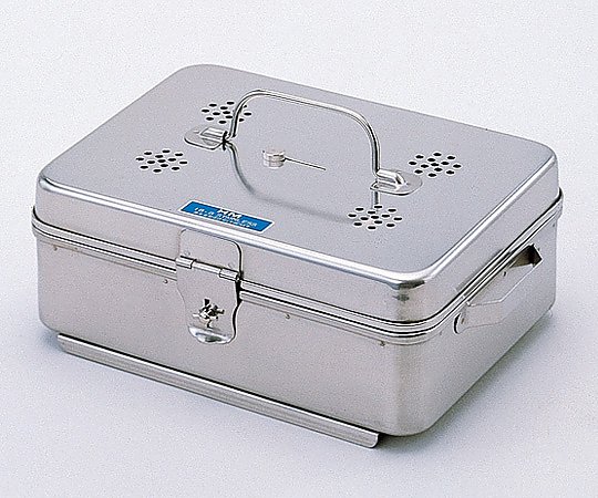 ★尖んがり最大限度16倍★【全国送りとどける可】-卓上オートクレーブ用角カスト(フタ・底開閉式) 270×210×85粍 松本製器 型番 DL  aso 0-470-04  ●お取寄品 納期約 5取り引き日-【診療・修める備品】
