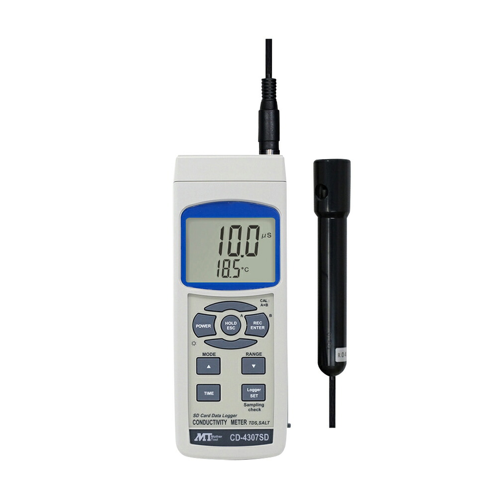 ★ポイント最大16倍★【全国配送可】-データロガー導電率計 その他 型番 CD-4307SD 　JAN 4986702202422 aso 1-1942-01 ●在庫品 納期約 3営業日-【医療・研究機器】