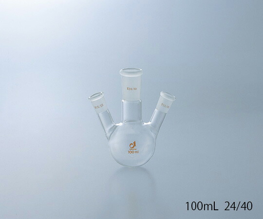 ★ポイント最大16倍★【全国配送可】-共通摺合三つ口フラスコ　1000mL クライミング 型番 CL0080-10-10 　JAN 4573310008203 aso 1-4361-05 納期約 3営業日-【医療・研究機器】｜【文具の月島堂】店