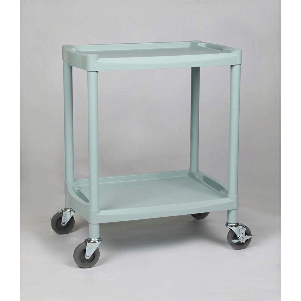 ★ポイント最大16倍★【全国配送可】-プラスチックワゴン　655×455×820mm　棚2段 アズワン 型番 Y201A 　JAN 4580110249750 aso 1-8544-12 ●在庫品 納期約 3営業日-【医療・研究機器】