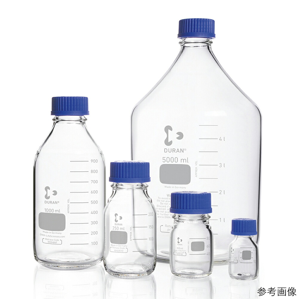 ★ポイント最大16倍★【全国配送可】-ねじ口瓶丸型（デュラン（R）） 青キャップ付 15000mL DWK Life Sciences 型番 017200-15000 　JAN 4589988598762 aso 2-077-13 ●お取寄品　納期約 13営業日-【医療・研究機器】