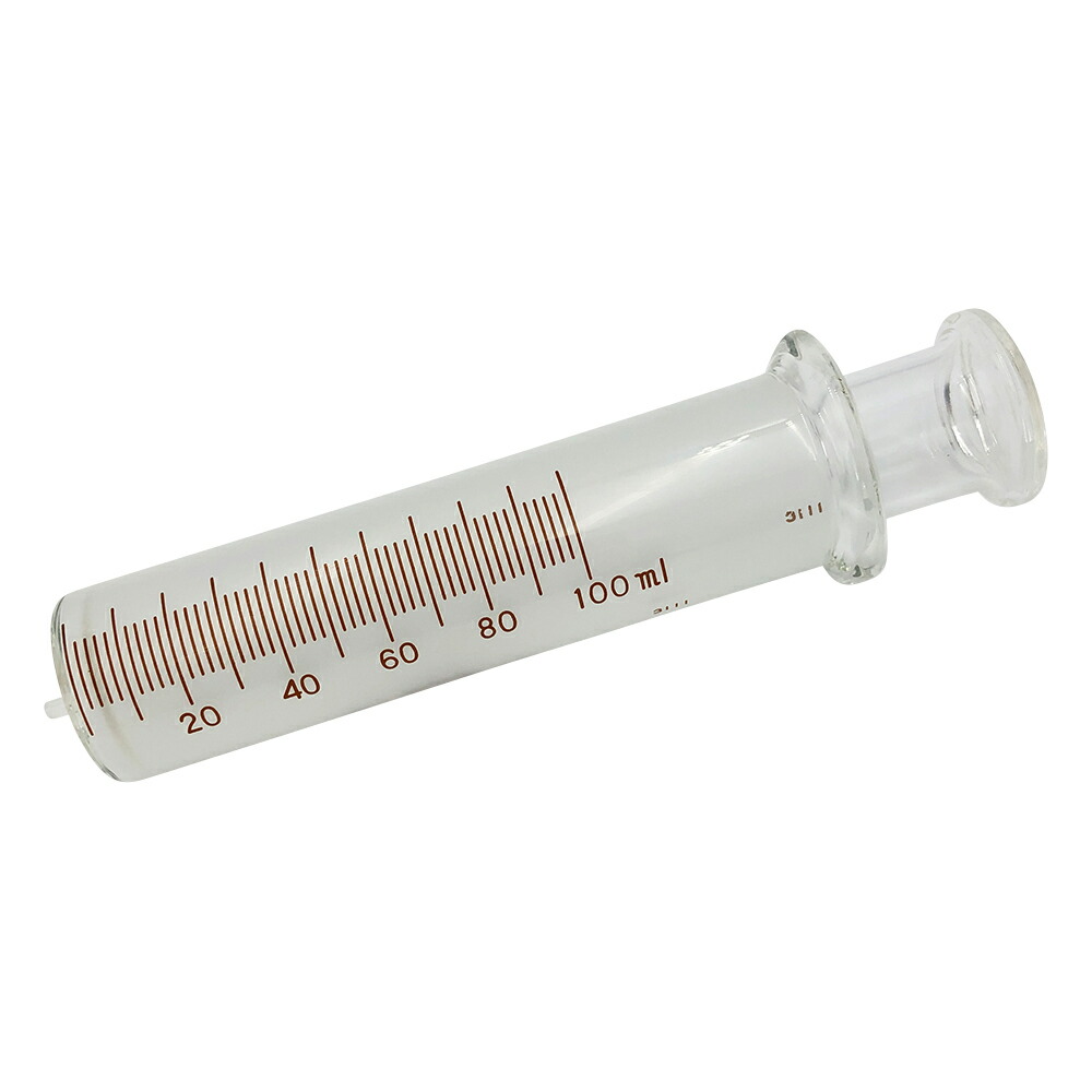 ★ポイント最大16倍★【全国配送可】-白硬注射筒　ガラス先　100mL 翼工業 型番 00200914 　JAN 4580355110914 aso 2-5636-09 ●在庫品 納期約 3営業日-【医療・研究機器】