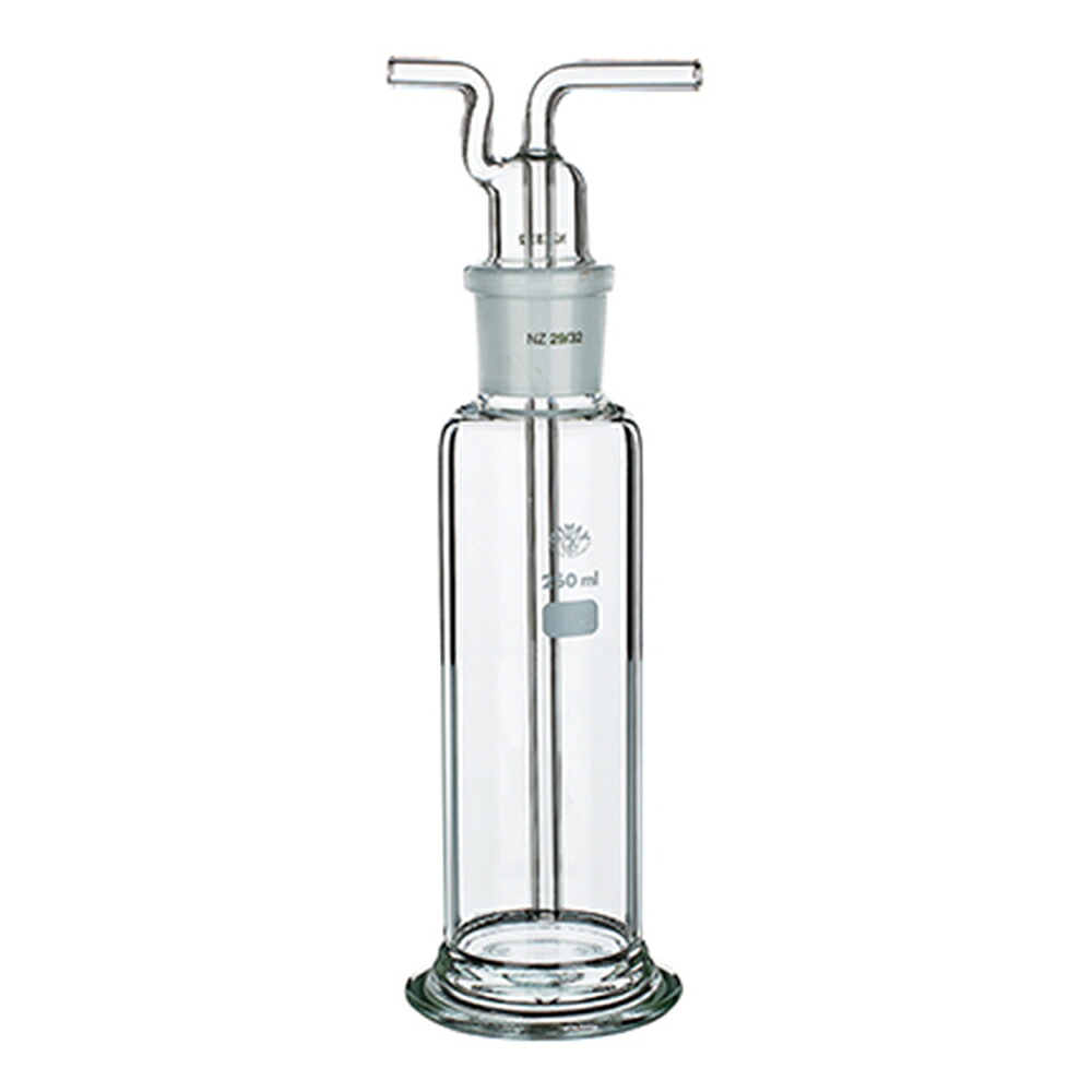 ★ポイント最大16倍★【全国配送可】-ガス洗浄瓶 250mL SIMAX 型番 2450/250  aso 3-6015-02  ●在庫品 納期約 3営業日-【医療・研究機器】