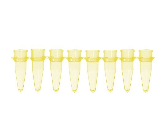 ★ポイント最大16倍★【全国配送可】-PCRチューブ　8連0.2mL　黄　125本入 Bio　Plas 型番 5010-3 　JAN 4589638200175 aso 3-8624-03 納期約 3営業日-【医療・研究機器】｜【文具の月島堂】店