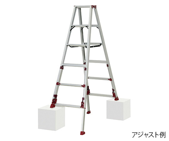 ★ポイント最大16倍★【全国配送可】-四脚アジャスト式専用脚立 ピカコーポレイション 型番 SXJ-180A 　JAN 4989247315138 aso 3-8947-03 ●お取寄品　納期約 7営業日-【医療・研究機器】｜【文具の月島堂】店