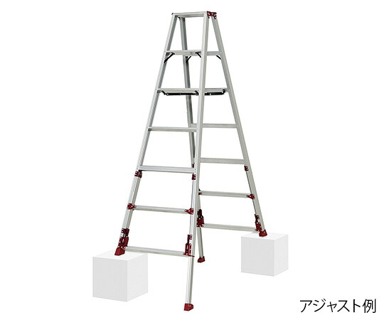 ★ポイント最大16倍★【全国配送可】-四脚アジャスト式専用脚立 ピカコーポレイション 型番 SXJ-210A 　JAN 4989247315145 aso 3-8947-04 ●お取寄品　納期約 7営業日-【医療・研究機器】｜【文具の月島堂】店