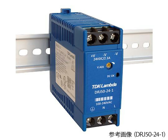 ★ポイント最大16倍★【全国配送可】-DINレールタイプ　スイッチング電源（AC/DC）　15W　ブロック端子 TDKラムダ 型番 DRJ15-24-1 aso 4-1757-01 ●お取寄品　納期約 8営業日-【医療・研究機器】｜【文具の月島堂】店