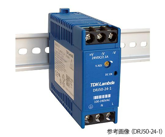 ★尖んがり最大限度16倍★【全国送りとどける可】-DIN線路手合い スイッチングワット数（AC/DC） 50W 差しつかえる端子 TDKラムダ 型番 DRJ50-24-1  aso 4-1757-03  ●お取寄品 納期約 8取り引き日-【診療・練習曲計器】