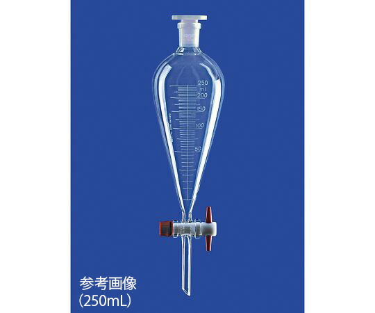★ポイント最大16倍★【全国配送可】-目盛付分液ロート（スキーブ型）　2000mL その他 型番 04016173 　JAN 4589638367472 aso 4-2065-06 ●在庫品 納期約 3営業日-【医療・研究機器】