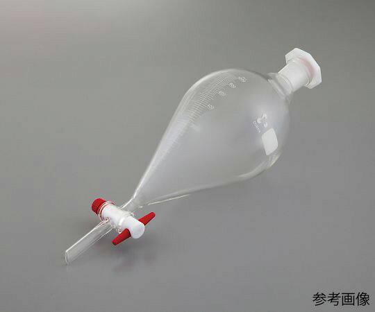 ★ポイント最大16倍★【全国配送可】-目盛付分液ロート（丸型）　2000mL その他 型番 04006173 　JAN 4589638367410 aso 4-2066-06 ●在庫品 納期約 3営業日-【医療・研究機器】