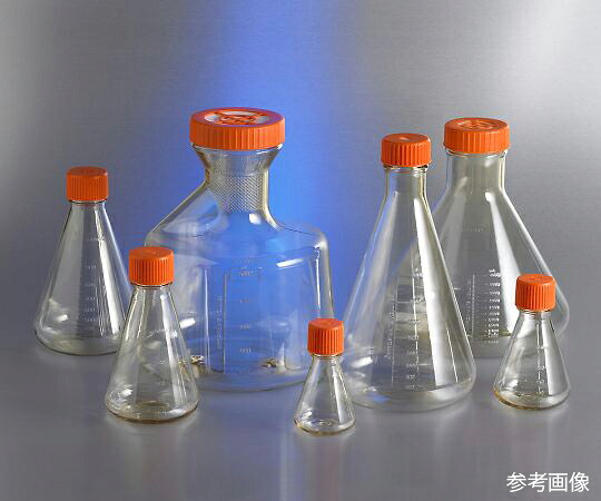 ★尖んがり最大限度16倍★【全国送りとどける可】-三角瓶 バッフル付 5000mL 4個入 Corning（Falcon） 型番 431684  aso 4-2197-07  ●お取寄品 納期約 6取り引き日-【診療・修める備品】