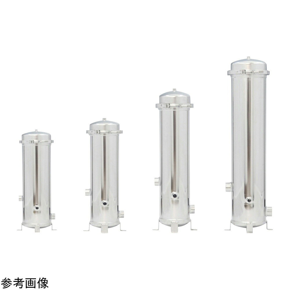 ★ポイント最大16倍★【全国配送可】-大流量用ステンレスフィルターハウジング φ308×1395mm その他 型番 HIFP-S-28 aso 4-3941-04 ●お取寄品　納期約 10営業日-【医療・研究機器】