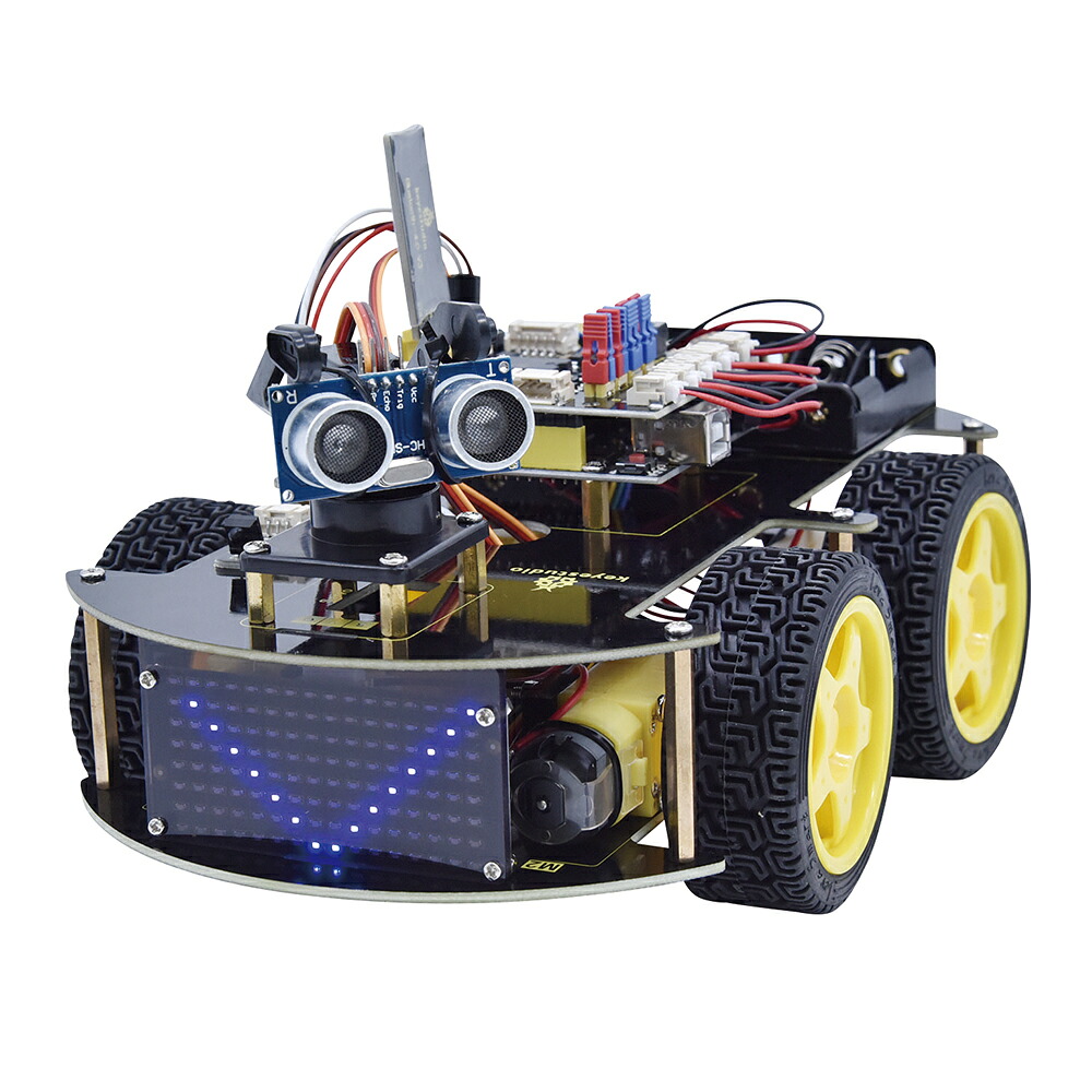 ★尖んがり最大限度16倍★【全国送りとどける可】-4WD自動人形一揃いの道具（Arduino用） Keyestudio 型番 KS0470  JAN 4582619653465 aso 4-4140-01  ●店卸し資産品 納期約 3取り引き日-【診療・練習曲計器】