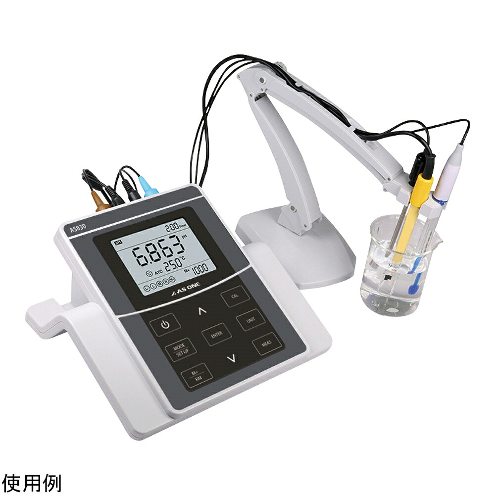 ★ポイント最大16倍★【全国配送可】-pH/導電率計（ラックトップ） アズワン 型番 AS830 　JAN 4582619625363 aso 4-4971-01 ●在庫品 納期約 3営業日-【医療・研究機器】