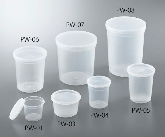 ★ポイント最大16倍★【全国配送可】-ディスポPPサンプル保存容器　2137mL　25個入 アズワン 型番 PW-08 　JAN 4589638266034 aso 4-781-08 ●在庫品 納期約 3営業日-【医療・研究機器】