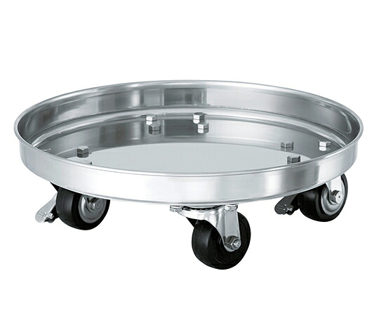 ★ポイント最大16倍★【全国配送可】-タンク運搬用台車（SS・ゴム車） φ430mm用 MONOVATE（旧：日東金属工業） 型番 KM-43  JAN 4560132182709 aso 5-151-05  ●在庫品 納期約 3営業日-【医療・研究機器】