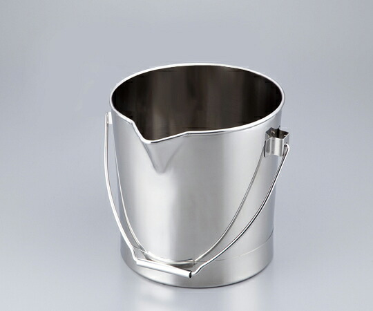 ★ポイント最大16倍★【全国配送可】-ステンバケツ　注ぎ口付　15L MONOVATE（旧：日東金属工業） 型番 BA-15 　JAN 4560132183096 aso 5-192-02 納期約 3営業日-【医療・研究機器】｜【文具の月島堂】店