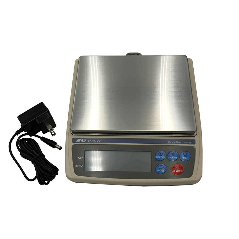 ★ポイント最大16倍★【全国配送可】-コンパクト電子天びん EK-iシリーズ ひょう量:4000g 最小表示:0.1g エー・アンド・デイ 型番 EK4100I-JA 　JAN 4981046601078 aso 61-4675-38 納期約 3営業日-【医療・研究機器】｜【文具の月島堂】店