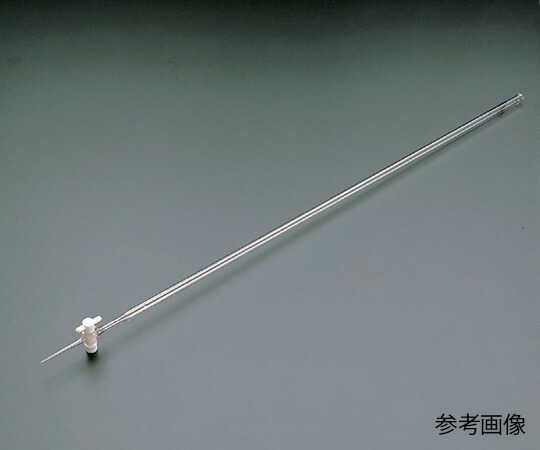 ★ポイント最大16倍★【全国配送可】-ビュレット硼珪酸ガラス製　PTFE活栓付　白　100mL その他 型番 aso 6-253-05 納期約 3営業日-【医療・研究機器】｜【文具の月島堂】店