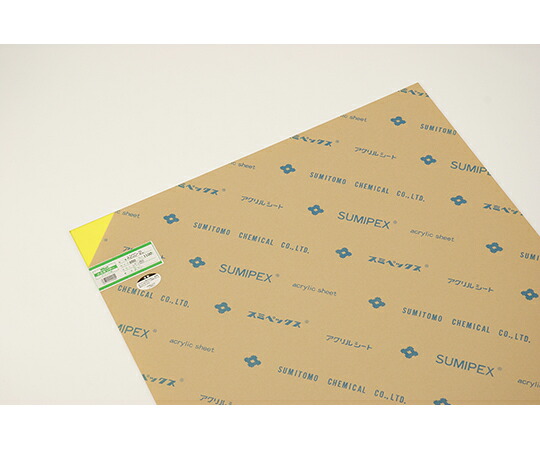 ★ポイント最大16倍★【全国配送可】-アクリル　レモン透明　2×約650×1100mm 光 型番 A200-2L 　JAN 4977720200255 aso 64-8813-04 ●お取寄品　納期約 6営業日-【医療・研究機器】