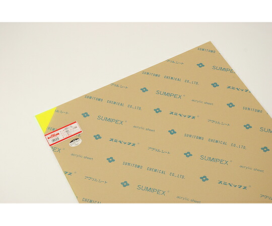 ★ポイント最大16倍★【全国配送可】-アクリル　蛍光グリーン　3×約650×1100mm 光 型番 A651-3L 　JAN 4977720651354 aso 64-8813-58 ●お取寄品　納期約 6営業日-【医療・研究機器】