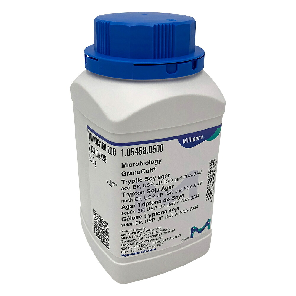 ★ポイント最大16倍★【全国配送可】-粉末培地（CASO寒天） 500g Merck 型番 1.05458.0500 　JAN 4022536065335 aso 6-8814-06 ●在庫品 納期約 6営業日-【医療・研究機器】