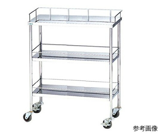 ★ポイント最大16倍★【全国配送可】-回診車(静音タイプ) 750×450×850mm ナビス(アズワン) 型番 HM-750-S JAN 4589638401329 aso 7-1282-03 ●お取寄品 納期約 8営業日-【医療・研究機器】|【文具の月島堂】店