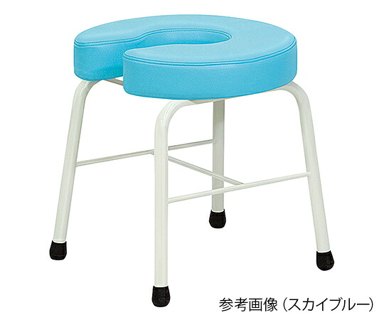★ポイント最大16倍★【全国配送可】-U型チェアー スカイブルー 高田ベッド 型番 TB-599 aso 7-3826-12 ●お取寄品 納期約 17営業日-【医療・研究機器】|【文具の月島堂】店